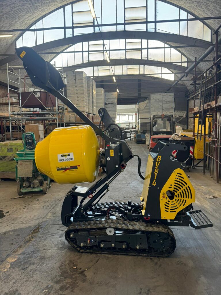 Minidumper 10 ql cingolata con betoniera 350 lt auto caricante Riding mod By814